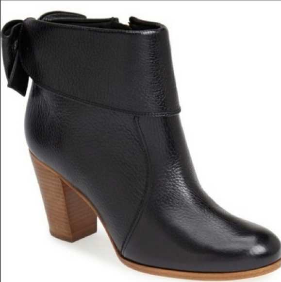 kate spade Shoes - Kate Spade Black Leather Lanise Ankle Boots Size 8